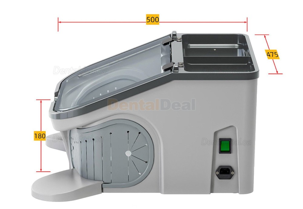 JT-69 Dental Lab Sandblaster Machine Sandblasting Dust-proof Box with LED Light